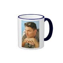 estilo de pelo para hombre del hairsalon taza de café