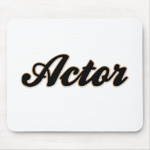 Estilo del béisbol del actor alfombrillas de ratones