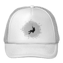 Estilo del garabato de la escalada gorros bordados