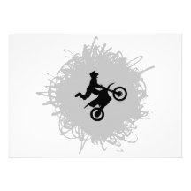 Estilo del garabato del motocrós anuncio