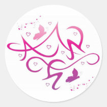 Estilo del graffitti del amor pegatinas