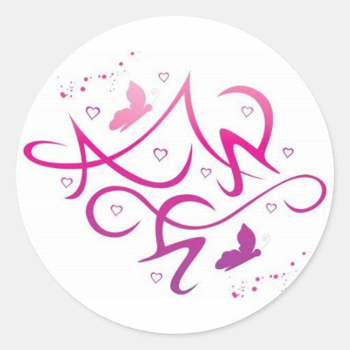 Estilo del graffitti del amor pegatinas  