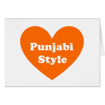 Estilo del Punjabi Tarjetón