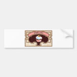 Estilo del Victorian de la bandera de la magdalena Pegatina De Parachoque