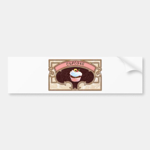 Estilo del Victorian de la bandera de la magdalena Pegatina De Parachoque