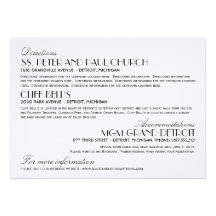 Estilo elegante del art déco de la tarjeta de info anuncio personalizado