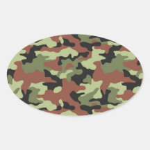 estilo militar pegatinas de ovaladas