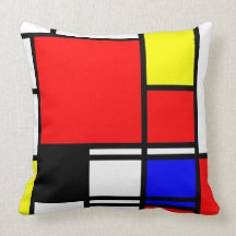 Estilo Neo-plasticism 1 de Mondrian moderno Almohada