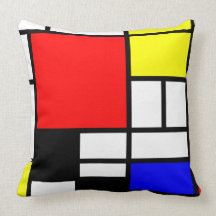 Estilo Neo-plasticism 3 de Mondrian moderno Almohada