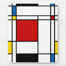 Estilo Neo-Plasticism de Mondrian Alfombrillas De Ratones