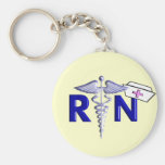 Estilo Regalo-Grabado en relieve del RN (enfermera Llaveros