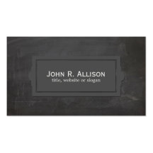 Estilo rústico de la placa del vintage negro plantillas de tarjetas de visita
