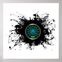 Estilo urbano 5 del emblema de la velocidad impresiones