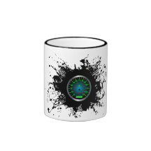 Estilo urbano 5 del emblema de la velocidad tazas de café