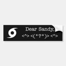 Estimada pegatina para el parachoques de Sandy (ne Etiqueta De Parachoque