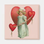 Estimado Heart Girl Imanes De Nevera