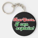 Estimado Santa, puedo explicar navidad Llavero Personalizado