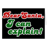 Estimado Santa, puedo explicar navidad Felicitación