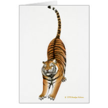 Estirar la tarjeta del tigre de Bengala