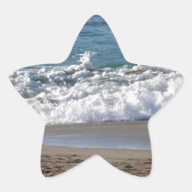 Esto es una fotografía de mi playa preferida hasta calcomania forma de estrella