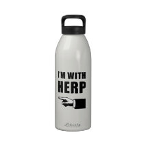 Estoy con Herp [l] Botella De Beber