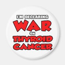 Estoy declarando guerra en cáncer de tiroides imán para frigorifico