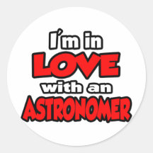 Estoy en amor con un astrónomo etiqueta