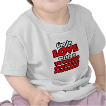 Estoy en amor con un combatiente del cáncer de tir camiseta