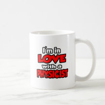 Estoy en amor con un físico tazas de café
