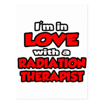 Estoy en amor con un terapeuta de la radiación tarjeta postal