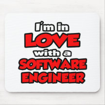 Estoy en amor con una Software Engineer Alfombrilla De Ratón