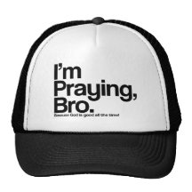 Estoy rogando el gorra del cristiano de Bro