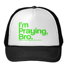 Estoy rogando el gorra del cristiano de Bro