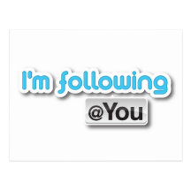 "Estoy siguiendo postal del @you"