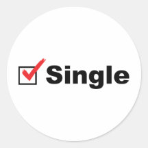 Estoy solo y disponible etiquetas redondas