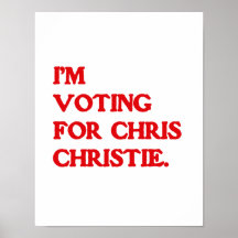 ESTOY VOTANDO POR CHRIS CRISTO POSTER