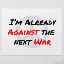 Estoy ya contra guerra tarjetones