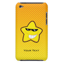 Estrella amarillo-naranja del dibujo animado iPod Case-Mate fundas