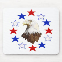 Estrella americana calva de Eagle Tapete De Raton