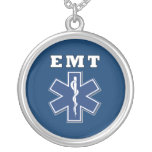 Estrella azul de EMT de la vida Collares Personalizados