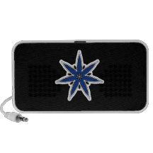 Estrella azul delicada del faerie sistema altavoz