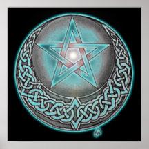 Estrella azul impresiones