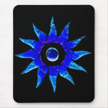 Estrella azul tapetes de ratón