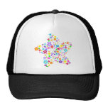 Estrella bonita de la flor gorro de camionero