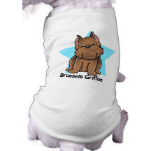 Estrella Bruselas cosechada rojo Griffon de Kawaii Camisa De Perro