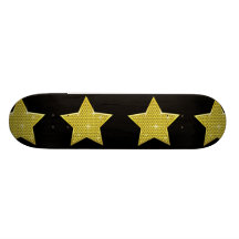 Estrella chispeante del oro patín personalizado