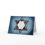 Estrella de Brown de las tarjetas de Mitzvah de la