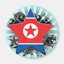 Estrella de Corea del Norte Imán Para Frigorífico