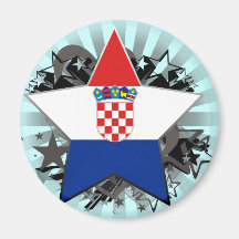 Estrella de Croacia Imán De Nevera
