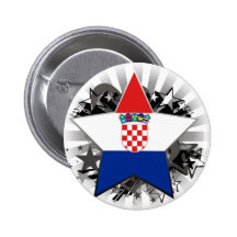 Estrella de Croacia Pin